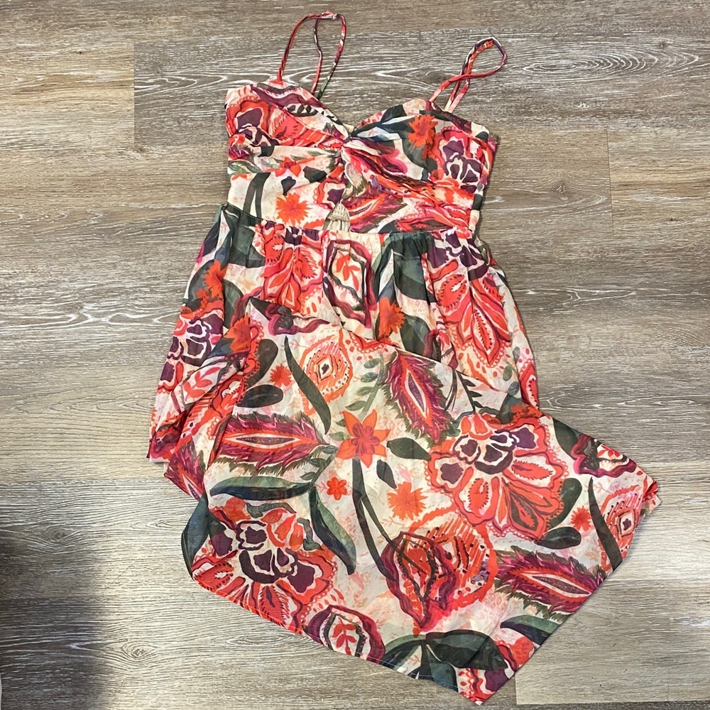Floral Spaghetti Strap Dress